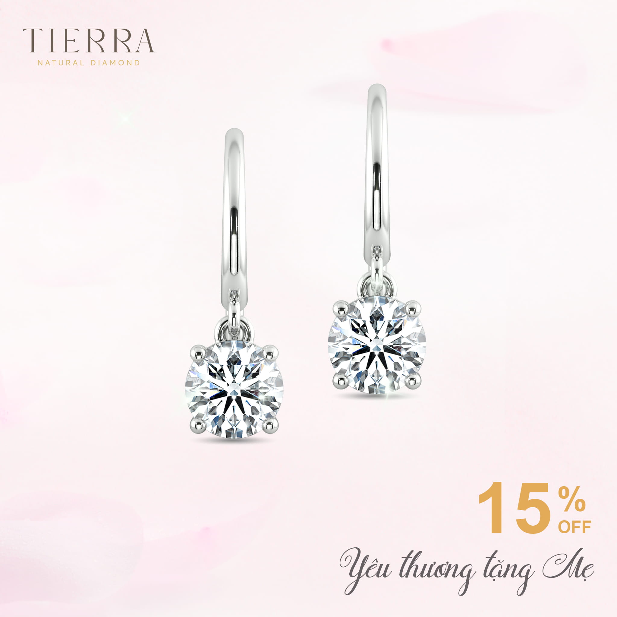 Bông tai Drop earing 1 BTA4101 là mẫu bông tai đẹp mang kiểu dáng hiện đại, đơn giản, dễ kết hợp với nhiều loại trang phục.